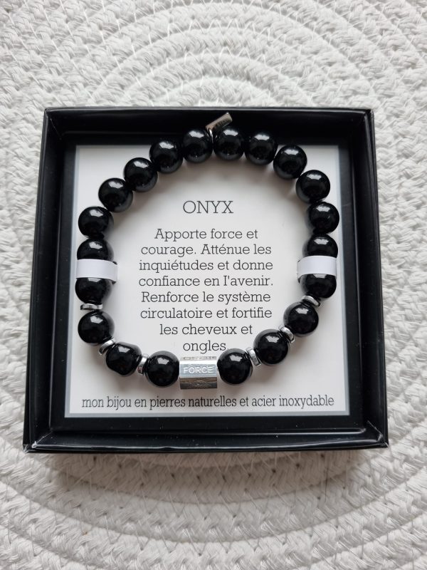 Bracelet Onyx - Homme